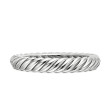 Sculpted Cable Bracelet in Sterling Silver