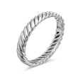 Sculpted Cable Bracelet in Sterling Silver