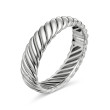 Sculpted Cable Bracelet in Sterling Silver