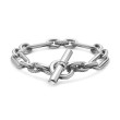 Lexington Chain Bracelet in Sterling Silver with Pave Diamonds