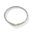 Thoroughbred Loop Bracelet in Sterling Silver with 18K Yellow Gold