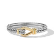 Thoroughbred Loop Bracelet in Sterling Silver with 18K Yellow Gold