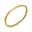 Cable Edge® Bangle Bracelet in 18K Yellow Gold, 4mm
