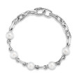 DY Madison® Pearl Chain Bracelet in Sterling Silver