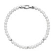 Bijoux Spiritual Beads Bracelet in Sterling Silver with Pearls