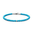 Bijoux Spiritual Beads Bracelet in Sterling Silver with Turquoise