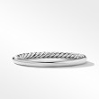 Sculpted Cable and Smooth Bracelet in Sterling Silver