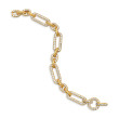 Lexington Chain Bracelet in 18K Yellow Gold with Full Pave Diamonds