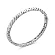 Sculpted Cable Bracelet in Sterling Silver