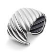 Sculpted Cable Cuff Bracelet in Sterling Silver, 40mm