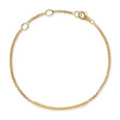 Petite Pavé Bar Bracelet in 18K Yellow Gold with Diamonds, 1.7mm