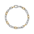 DY Madison® Chain Bracelet in Sterling Silver with 18K Yellow Gold, 5.5mm