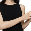 Classic Cablespira® Station Bracelet in 18K Yellow Gold with Pavé Blue Sapphires, 3mm
