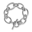DY Mercer® Chain Bracelet in Sterling Silver with Diamonds, 25mm