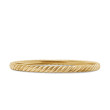 Sculpted Cable Bangle Bracelet in 18K Yellow Gold, 4.6mm