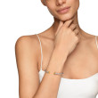 Cable Flex Bracelet in Sterling Silver with 14K Yellow Gold and Citrine, 4mm