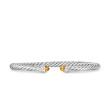 Cablespira Flex® Bracelet in Sterling Silver with Citrine and Diamonds, 4mm