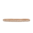 Sculpted Cable Bangle Bracelet in 18K Rose Gold with Diamonds, 4.6mm