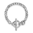 DY Mercer® Toggle Chain Bracelet in Sterling Silver with Diamonds, 8mm