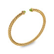 Cablespira Flex® Bracelet in 18K Yellow Gold with Peridot, 4mm