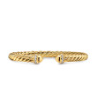 Cablespira® Flex Bracelet in 18K Yellow Gold with Gold Domes and Diamonds, 6mm