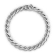 Sculpted Cable Chain Bracelet in Sterling Silver, 5.7mm