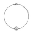 Sculpted Cable Center Station Chain Bracelet in Sterling Silver, 10mm