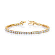 Norman Silverman Signature Tennis Bracelet in Yellow Gold