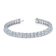 Radiant Cut Straight Line Bracelet