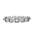 Deco Link Bracelet in Sterling Silver