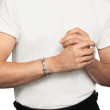 Deco Link Bracelet in Sterling Silver