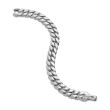 Curb Chain Bracelet in Sterling Silver, 11.5mm