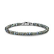 Spiritual Beads Faceted Bracelet in Sterling Silver with Labradorite, 5mm