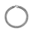 Chevron Bead Bracelet in Sterling Silver, 8mm