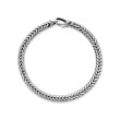 Chevron Bead Bracelet in Sterling Silver