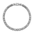 Pyramid Bead Bracelet in Sterling Silver