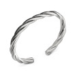 DY Helios™ Cuff Bracelet in Sterling Silver with Black Diamonds, 6mm
