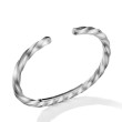Cable Edge™ Cuff Bracelet in Recycled Sterling Silver
