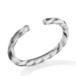 Cable Edge™ Cuff Bracelet in Recycled Sterling Silver
