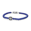 Spiritual Beads Compass Bracelet in Sterling Silver with Lapis