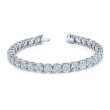 Norman Silverman Signature Tennis Bracelet in White Gold