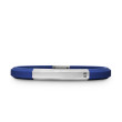 Streamline® ID Bracelet in Blue Rubber with Sterling Silver, 8mm