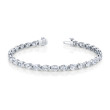9.10 Carat Oval Shape Straight Line Bracelet