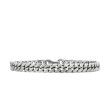 Curb Chain Bracelet in Sterling Silver, 6mm