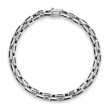 Streamline® Link Bracelet in Sterling Silver with Black Diamonds, 5.5mm