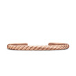 Sculpted Cable Cuff Bracelet in 18K Rose Gold, 5.5mm