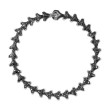 Armory® Link Bracelet in Sterling Silver with Black Diamonds, 7.5mm