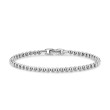 Spiritual Beads Metal Bead Bracelet in Sterling Silver, 4mm
