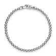 Spiritual Beads Metal Bead Bracelet in Sterling Silver, 4mm
