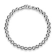 Spiritual Beads Metal Bead Bracelet in Sterling Silver, 6mm